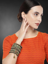 Lush Kundan Silk Thread Bangles