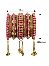 Lush Kundan Silk Thread Bangles