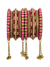 Lush Kundan Silk Thread Bangles