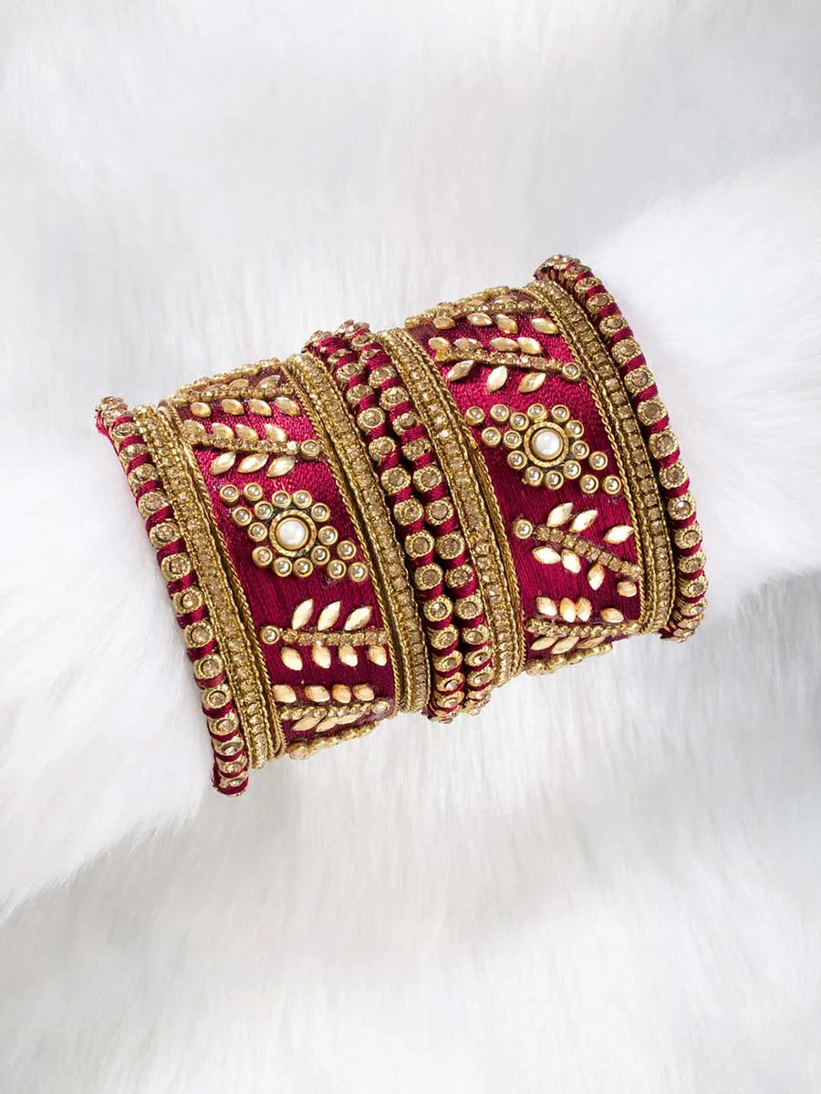 Kundan Bangles – Elegant Traditional Jewellery | Peora