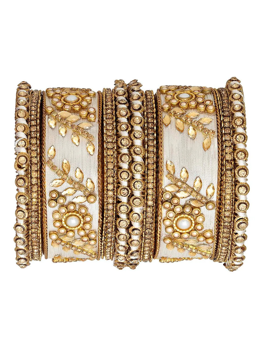 Exquisite Kundan Bangles | Peora Jewellery - Traditional Elegance