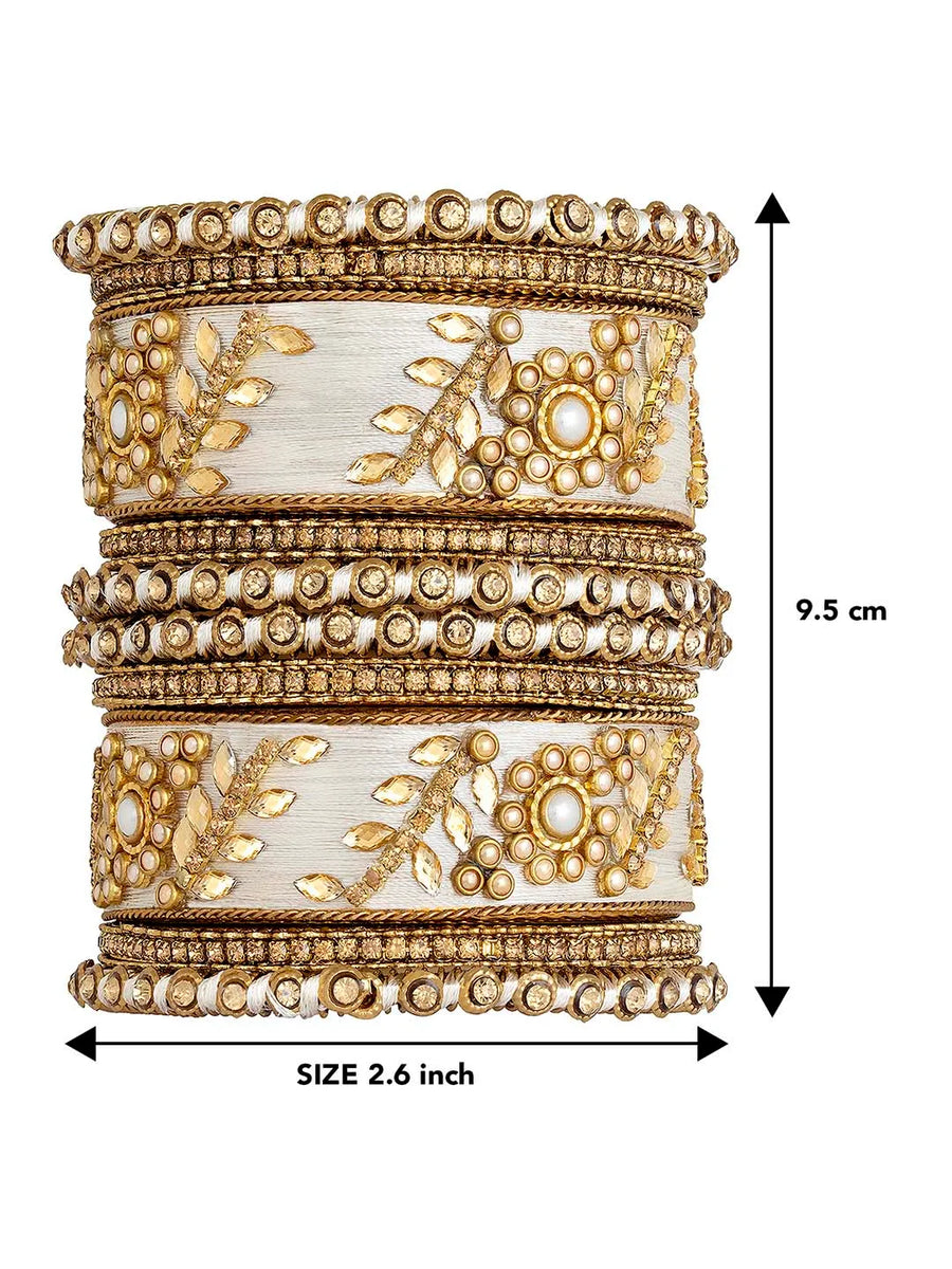 Exquisite Kundan Bangles | Peora Jewellery - Traditional Elegance
