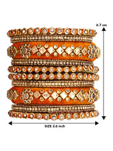 Maroon Empress Luxury Bangle Set