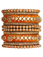 Maroon Empress Luxury Bangle Set