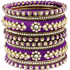Glamorous Empress Luxury Bangle Set - Purple