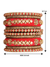 Maroon Empress Luxury Bangle Set