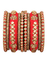 Maroon Empress Luxury Bangle Set