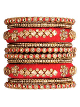 Maroon Empress Luxury Bangle Set