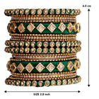 Handmade Silk Thread Bangles Set