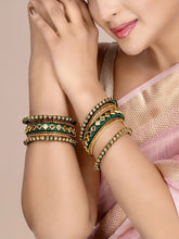 Handmade Silk Thread Bangles Set