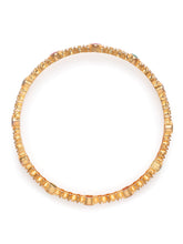 Gleaming Crystal Lined Bangles in Gold - Rani Pink Green featuring Crystals bangle set 
