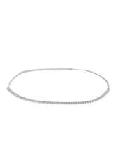 Drop Waist Belt with Silver Shine