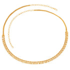 Heritage Leaf Gold Plated Belly Chain