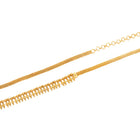 Heritage Leaf Gold Plated Belly Chain