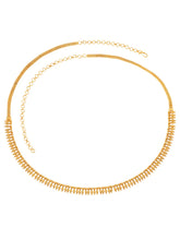 Heritage Leaf Gold Plated Belly Chain