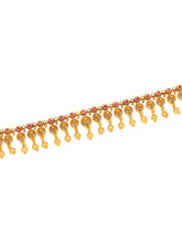 Traditional Delicate Rani Pink & Gold Belly Chain
