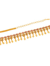 Traditional Delicate Rani Pink & Gold Belly Chain