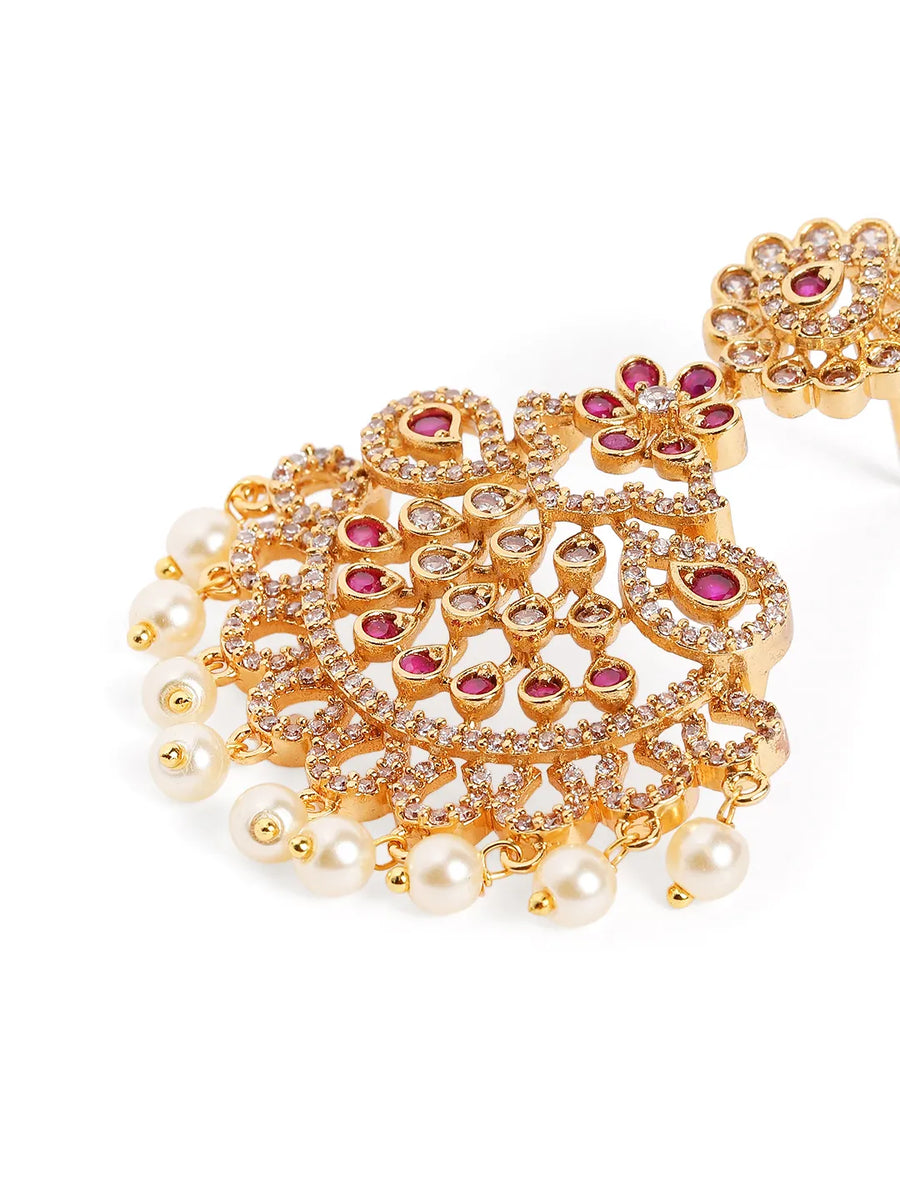 Pearl Drop Royal Festive Earrings