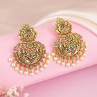 Cultural Heritage Faux Ruby Pearl Dangler