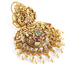 Cultural Heritage Faux Ruby Pearl Dangler