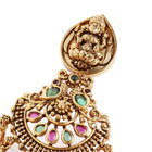 Divine Laxmi Temple Inspired Earrings - Rani Pink