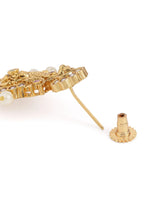 Twin Peacock Pearl Drop Chandbali Pair