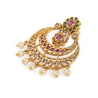 Royal  CZ Pearl Chandbali Earrings