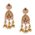 Faux Kundan CZ Bridal Drop Earrings