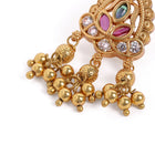 Faux Kundan CZ Bridal Drop Earrings