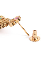 Faux Kundan CZ Bridal Drop Earrings