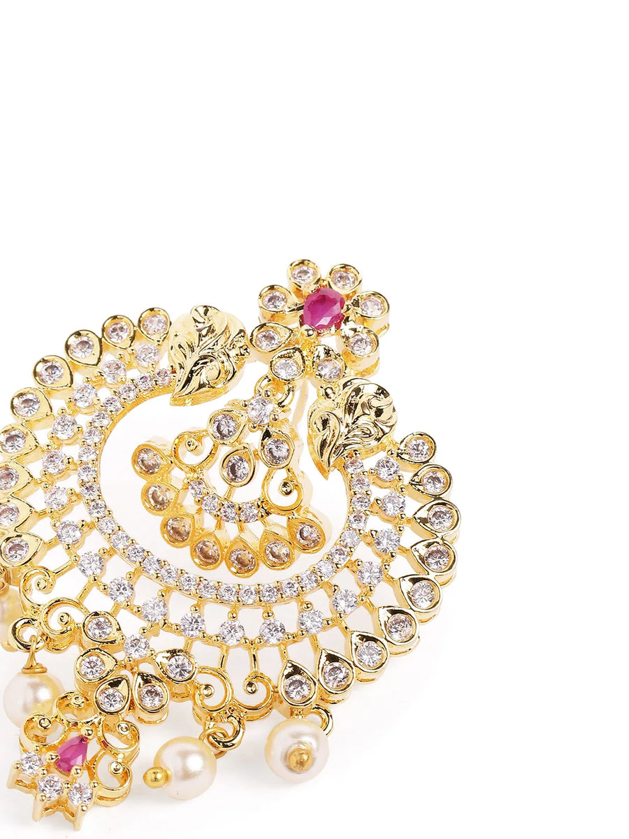 Royal Pearl Drop Traditional Earrings