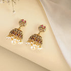 Heritage Temple Style Pearl Earrings