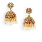 Heritage Temple Style Pearl Earrings