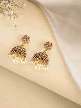 Heritage Temple Style Pearl Earrings