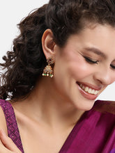 Traditional Ruby and Pearl Drop Earring