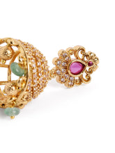 Cultural Inspired  CZ Dome Earrings