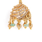 Cultural Inspired  CZ Dome Earrings