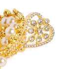 CZ Dome Shaped Pearl Jhumkas Earrings
