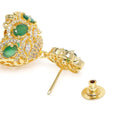 Kundan Style Emerald Crown Jhumka