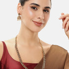 Traditional Faux Ruby Bead Necklace Set