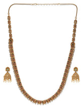 Traditional Faux Ruby Bead Necklace Set