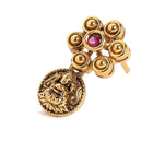 Temple Coin Necklace with Ruby Beads