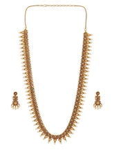 South Indian Pearl Drop Necklace Set