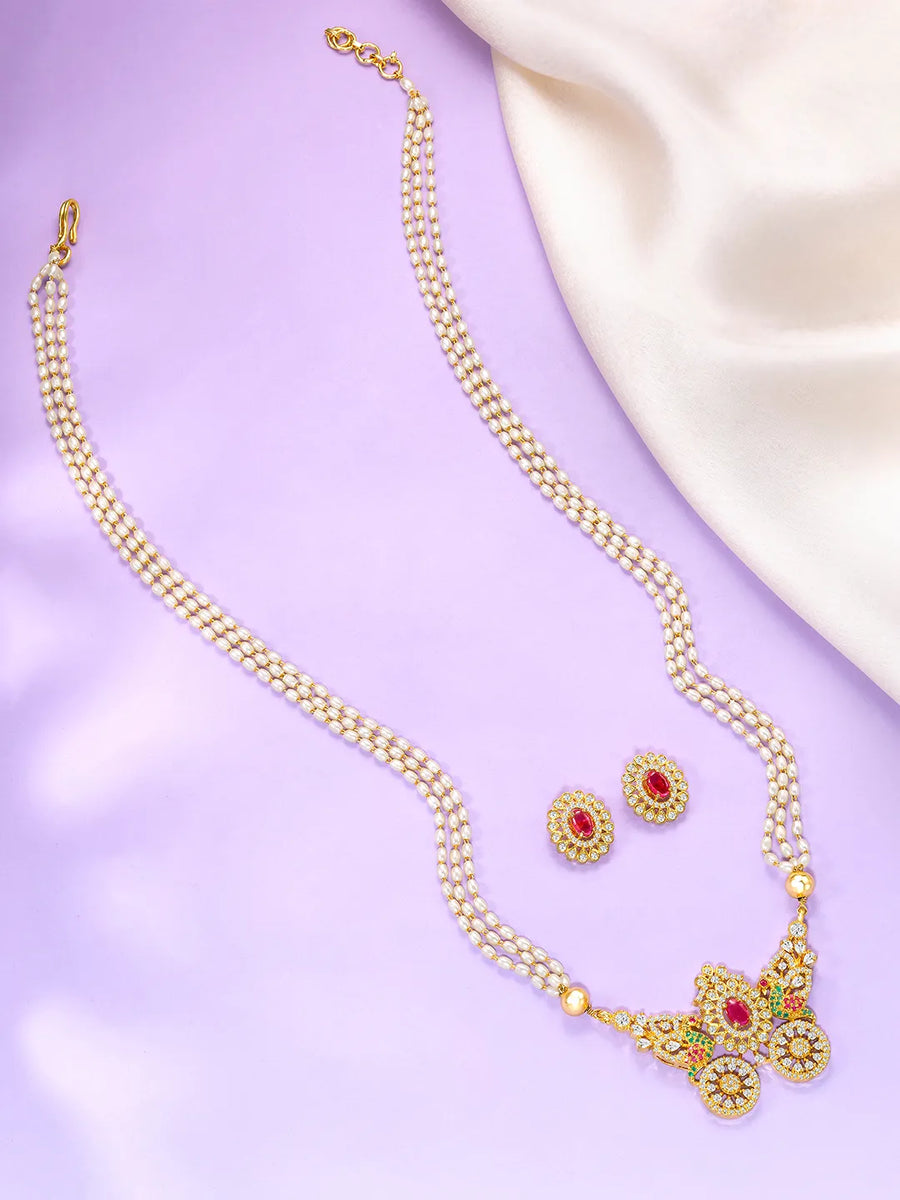 Bead Embellished Butterfly Mangalsutra