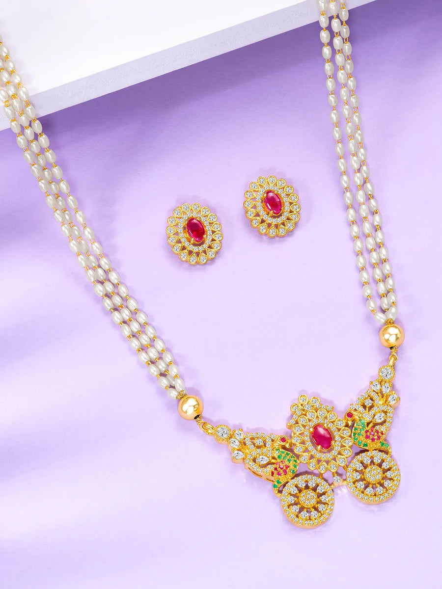Bead Embellished Butterfly Mangalsutra