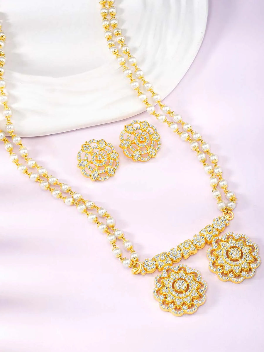 CZ Mangalsutra Set | Sparkling Daily & Bridal Jewellery by Peora


