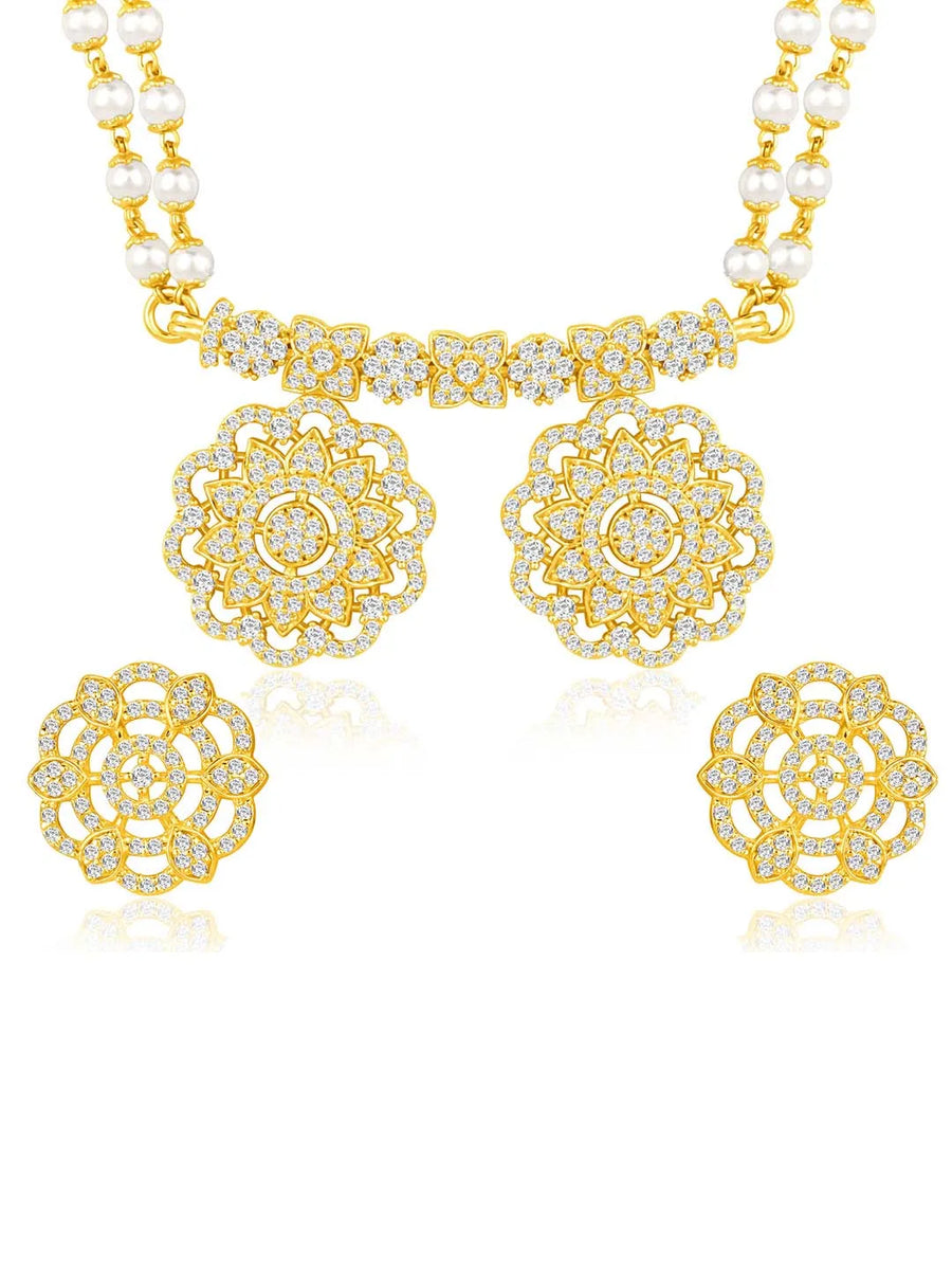 CZ Mangalsutra Set | Sparkling Daily & Bridal Jewellery by Peora

