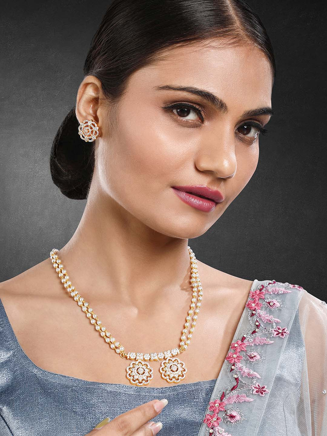 Opulent Gold CZ Mangalsutra Set