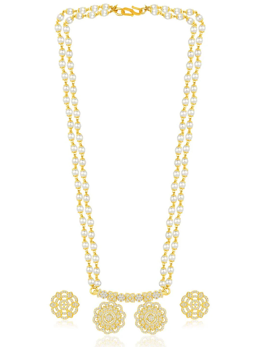 CZ Mangalsutra Set | Sparkling Daily & Bridal Jewellery by Peora

