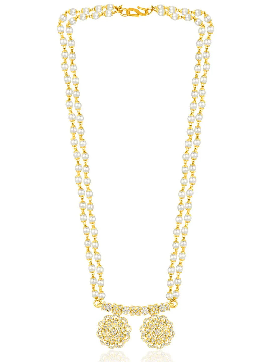 CZ Mangalsutra Set | Sparkling Daily & Bridal Jewellery by Peora

